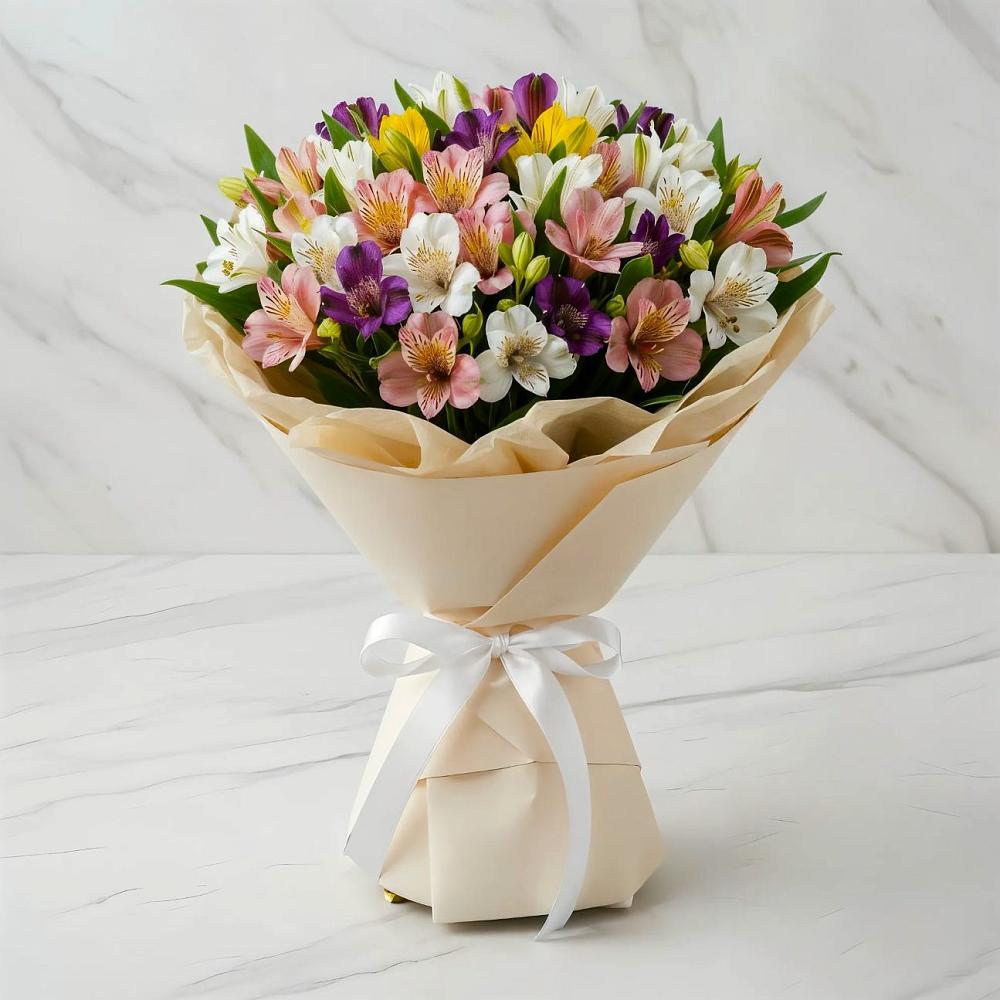 Букет цветов из: Альстромерии в Квашенки