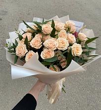 Букет Кремовые розы Латте в Квашенки