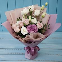Букет цветов из:  Розы и Лизиантусы #REPLACE_PRED# Квашенки