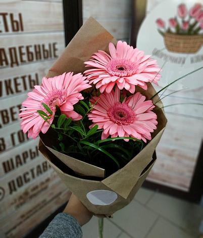 Букет цветов из: Герберы в Квашенки