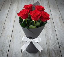 Букет 5 Красных роз Эдлесс Лав #REPLACE_PRED# Квашенки