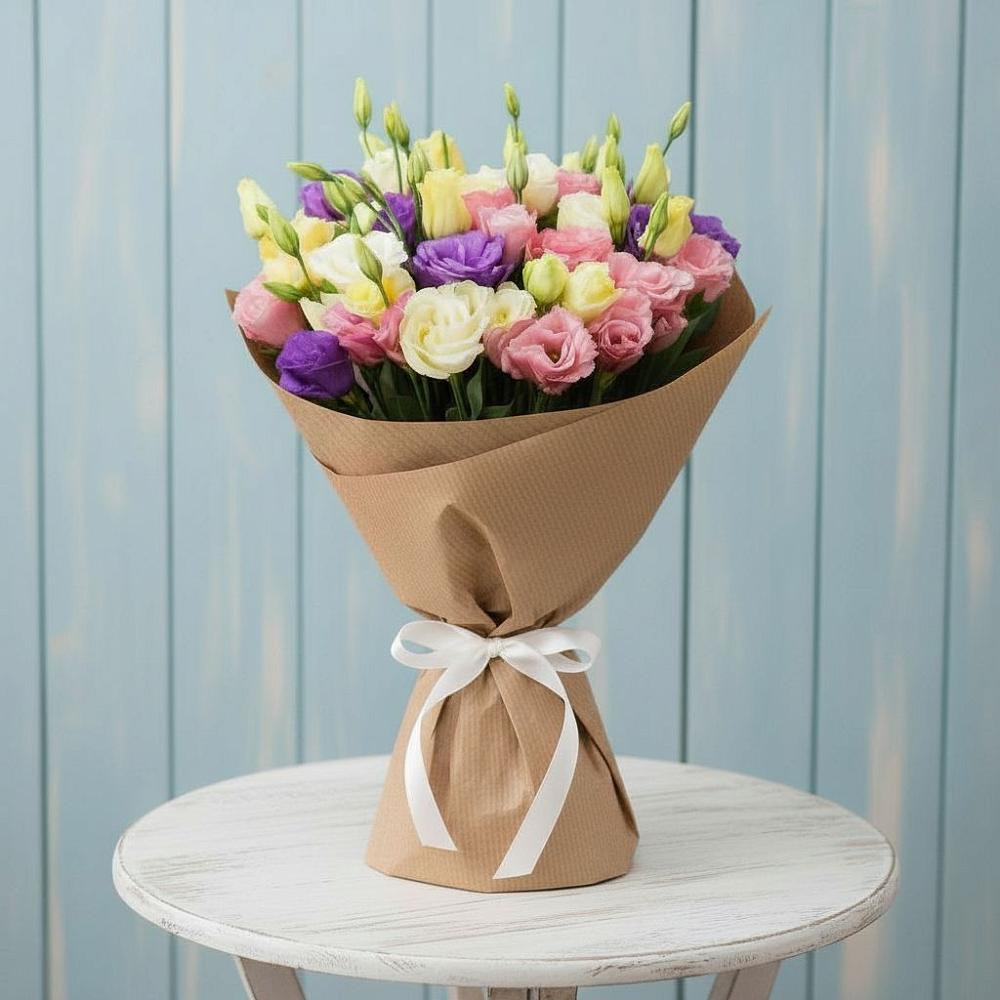 Букет цветов из: Лизиантусы в Квашенки