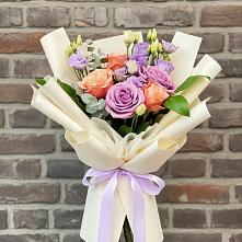 Букет цветов из:  Лизиантусы и Розы #REPLACE_PRED# Квашенки