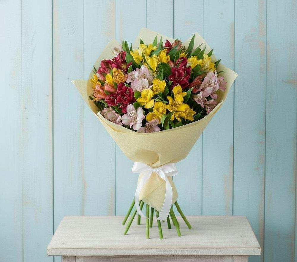 Букет цветов из: Альстромерии в Квашенки