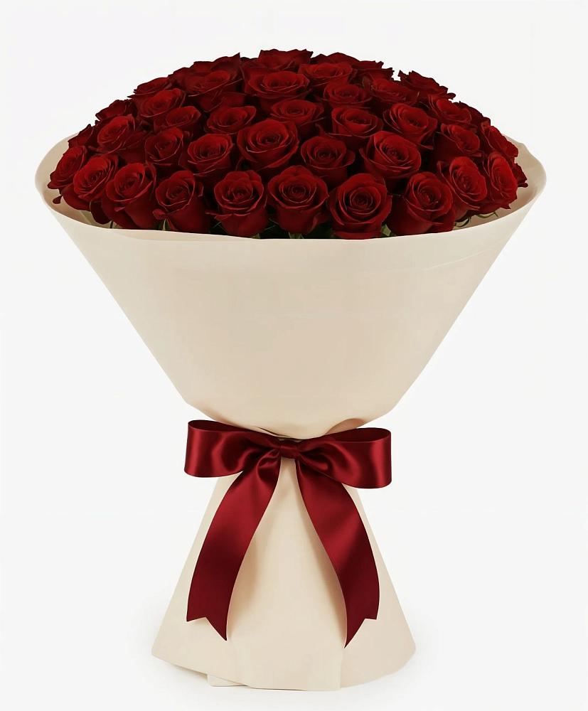 Букет 101 Бордовая роза Блэк Бакарра в Квашенки